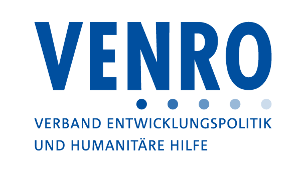 Logo: Verband Entwicklungspolitik und Humanitäre Hilfe deutscher Nichtregierungsorganisationen (VENRO)